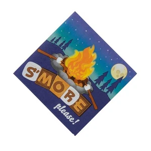 Servilletas de almuerzo de papel S’mores Party S’more Please 6 1/2" - 16 quilates - Imagen 1 de 1
