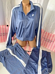 Victoria Secret Rosa Malla Tecnología Cremallera Recortada Chaqueta Corto Pantalones Conjunto XXL - Imagen 1 de 3