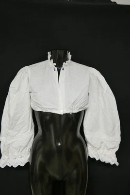 Gr.40 Dirndlbluse weiß Bluse für Dirndl Gössl Baumwolle Spitze Stickerei B11067 - Bild 1 von 4