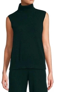 💫Antonio Melani Ivonne Turtleneck Cashmere Sleeveless Knit Sweater Top - Picture 1 of 10