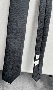 Mens Made In Britain Black Striped Vintage Tie 2.3” Wide 53” Long - Picture 1 of 2