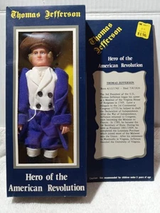 Vintage Thomas Jefferson Heroes of the American Revolution Puppe Figur - Bild 1 von 2