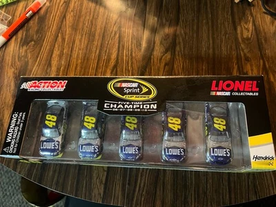 2010 Jimmie Johnson Champion 5x 2006-10 Champ Team Lowes 1:64 scale 5 car set - Image 1 of 3