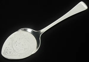 Antiker Sterling Silber Marmeladen Einmachlöffel, Robert Hutton, Sheffield 1879 - Bild 1 von 12