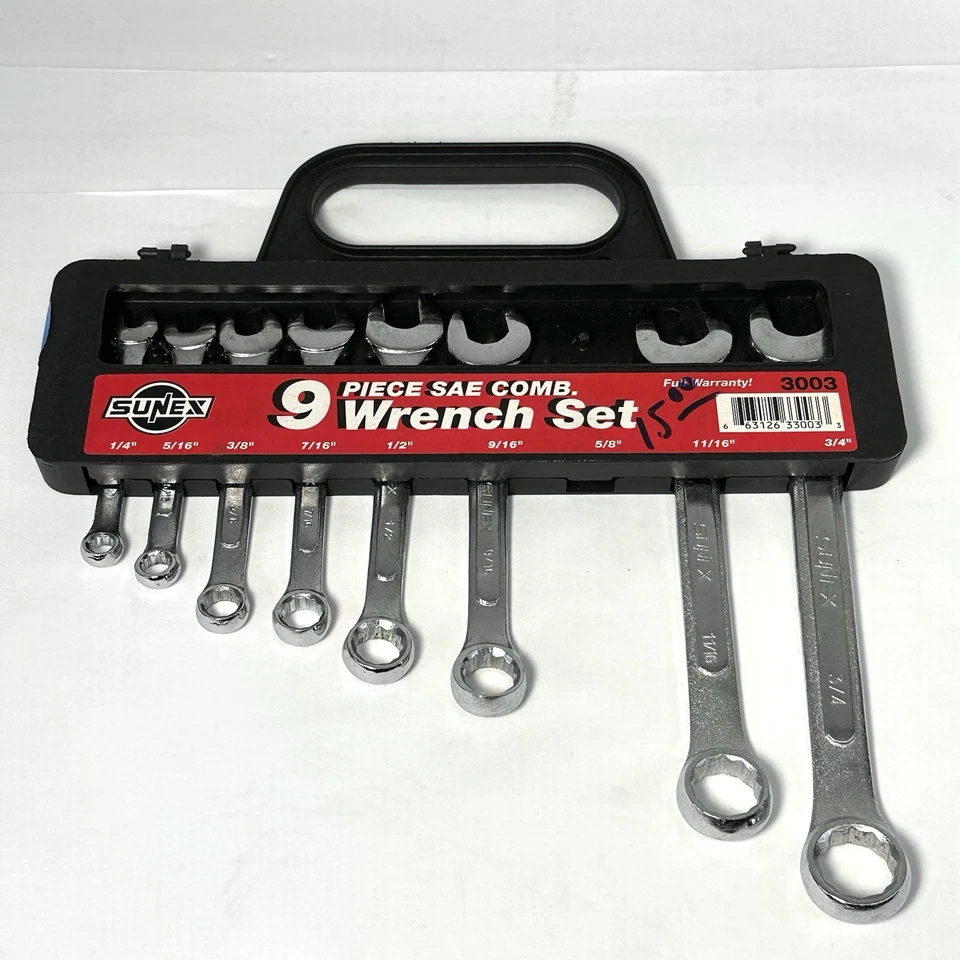 Juego de llaves combinadas Sunex SAE 8 piezas Foto 1 de 4