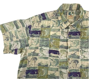 Kahala John Severson Shirt Mens XXL Marlin Fish Print Hawaiian Tiki Luau Retro - Picture 1 of 9
