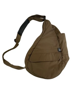 "Bolsa bandolera Ameribag marrón 17"" bolsa trasera saludable" Foto 1 de 4