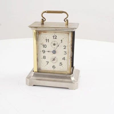 Antiker Junghans Reisewecker Offezierswecker ? Messing Gehäuse Ungeprüft - Bild 1 von 4