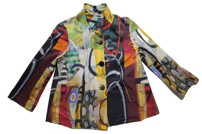Simply Art By Dolcezza Jacket Abstract Size Large - Image 1 of 4
