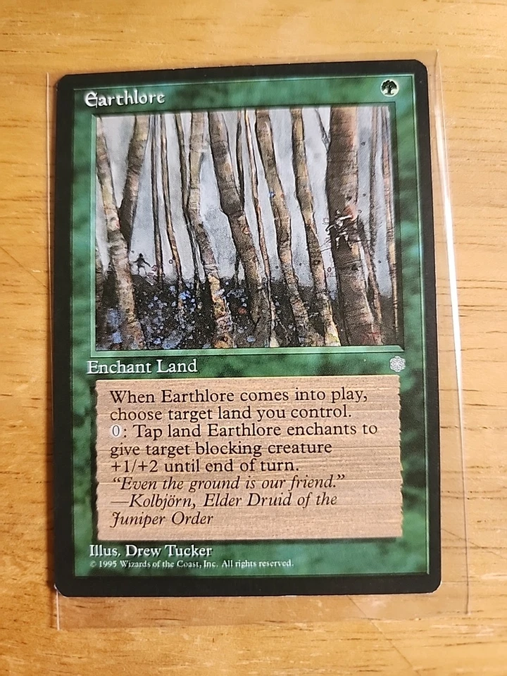 Earthlore - Ice Age - MTG Magic - Common - Green Enchant Land  - Image 1 of 1