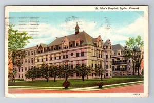 Joplin MO-Missouri, St John's Hospital, um 1951 Vintage Souvenir Postkarte - Bild 1 von 2