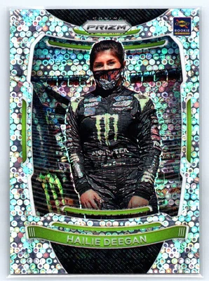 2021 Prizm Racing Rookie #35 Hailie Deegan COVID Era Disco Prizm /75 NASCAR RC - Image 1 of 3