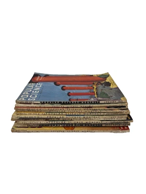 (10) винтажные выпуски популярной науки лот - 1931 - 1937 - Изображение 1 из 4