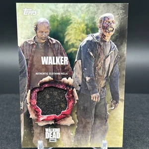 Duo Walker Authentic Clothing Relic Walking Dead Season 5 Topps Card #I - Picture 1 of 2