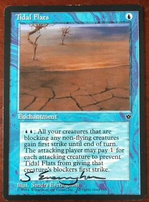 Magic the Gathering Tidal Flats MTG Autograph Sandra Everingham AutoCard - Image 1 of 3