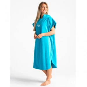 Robie Robes Beach Changing Poncho Medium Blue Atoll NEW - Picture 1 of 1