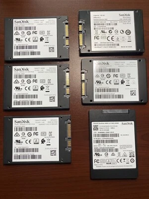 SIX (6) SanDisk SSD Various Models & Sizes - Please Read Description - Image 1 of 4