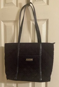 Vera Bradley Large Navy Quilted Tote Bag - Picture 1 of 6