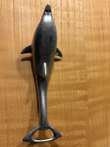 Vintage Dolphin Bottle & Can Opener - Silver Plated - 7 inch - Great Condition - Bild 1 von 4
