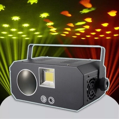 80W DMX512 Stage Light with 45W White Pattern Strobe 8 Patterns 7 Colors Green - Image 1 of 4