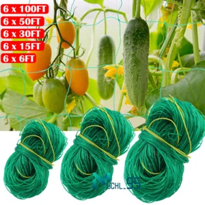 Climbing Plant Support Net Garden Pea Bean Netting Vegetable Fruits Trellis Mesh - Picture 1 of 36