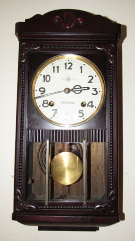 Antique  Seikosha Miniature Regulator Wall Clock 8-Day, Time/Strike Cover