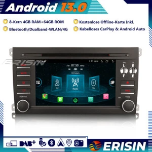 64GB Android 13 Autoradio GPS CarPlay DAB+ DVD OBD2 DSP SWC für Porsche Cayenne - Bild 1 von 22