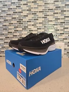 HOKA Men’s Bondi 8 WIDE Running Shoe Sneaker 1127953 BLACK US 7.5/2E WIDE NEW - Picture 1 of 17