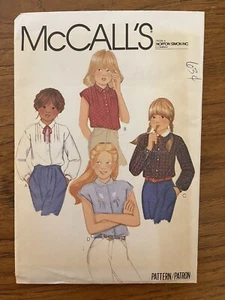 1970er UNCUT Mädchen Blusen Tops Nähmuster McCalls 6711 Größe 7 - Bild 1 von 2