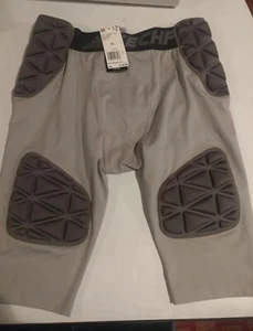 New Adidas Boys Techfit Smash Girdle 5-Pad Shorts Sz. XL NEW BS2663 Gray - Picture 1 of 1