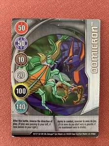 Bakugan:New Vestroia - Oomicron (Rare Misprint W/serial #) Silver GATE - c3 - Picture 1 of 8