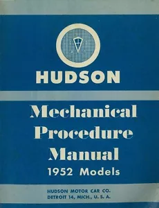 1952 Hudson Shop Service Repair Manual - Picture 1 of 1