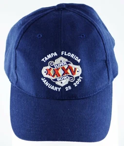 Logo Sport Druckknopflasche Mütze 2001 Super Bowl 35 Tampa Florida Frito Lay Promo - Bild 1 von 6