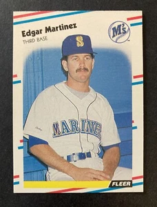 TARJETA DE RADIOCONTROL EDGAR MARTINEZ MARINERS 1988 FLEER NOVATO #378 - #101323D - Imagen 1 de 2