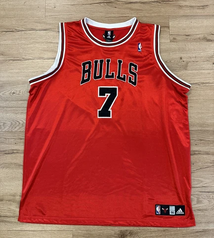 Ben Gordon Jersey #7 Chicago Bulls Black Size 56 3XL Authentic NBA Adidas Satin Cover