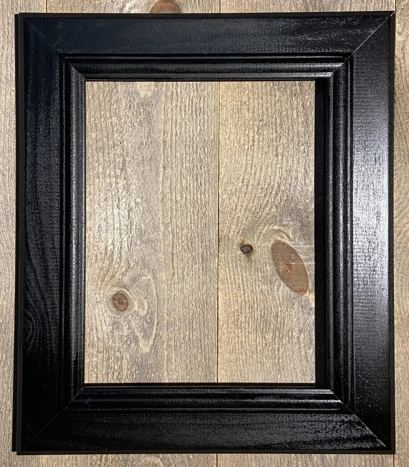 F003-244 1-3/4" Black Wood Picture Frame - Image 1 of 2