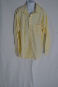 Kids Long Sleeve Shirt by George Size XL (14/16) Yellow in Color