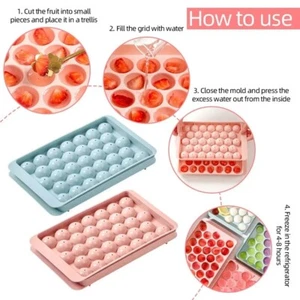 33 Ice Boll Cube Trays For Freezer Ice Ball Maker Mold Mini Circle Round Ice Cub - Picture 1 of 8