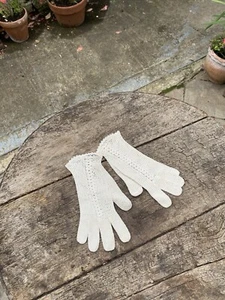 Antique Vintage lace gloves small child - Picture 1 of 7