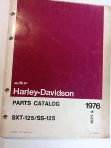 1976 HARLEY OEM 99432-76 PARTS manual AERMACCHI SXT 125 SS RARE OBSOLETE 2STROKE - Picture 1 of 6