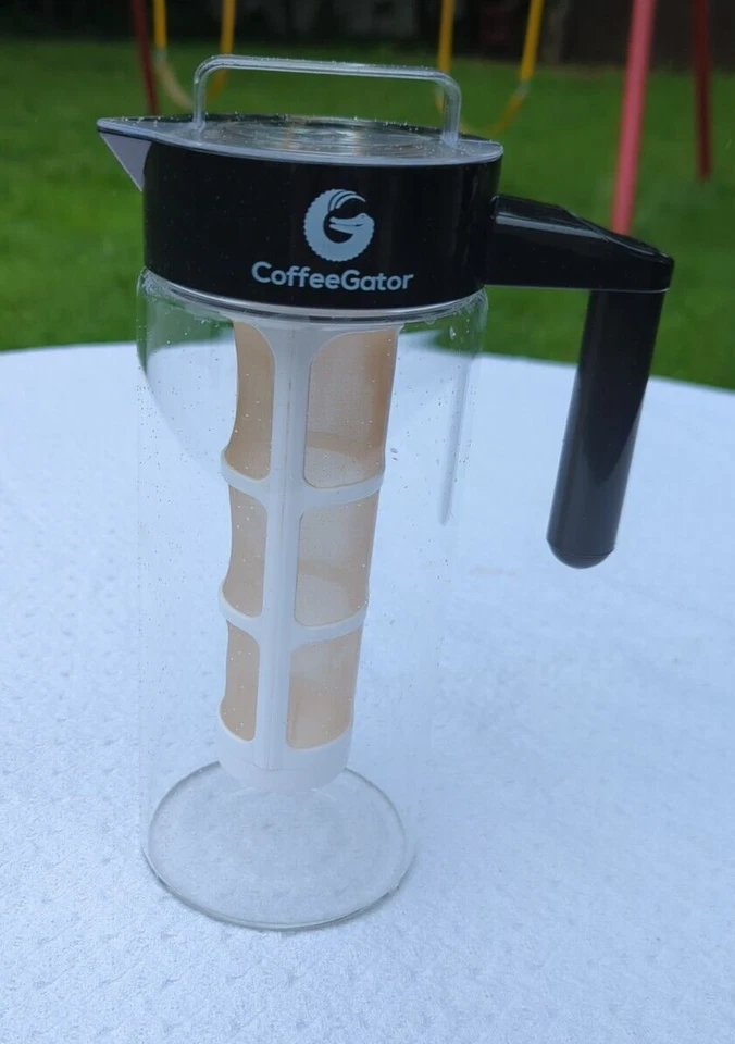 Cafetera fría Coffee Gator 47 oz jarra vidrio jarra filtro Foto 1 de 4