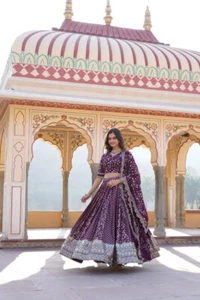 Novia Lehenga Paquistaní Lengha Choli Indio Boda Nuevo Fiesta Ropa Bollywood - Imagen 1 de 6