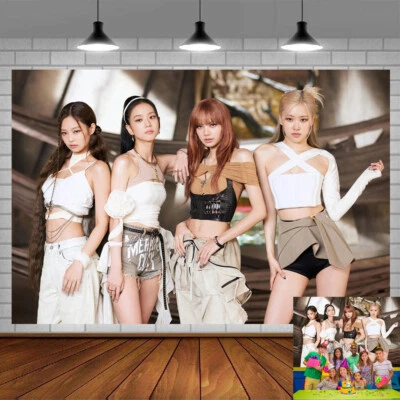 Blackpink Party Supplies Backdrop Banner Background Poster Vinyl 7x5ft - Image 1 of 4