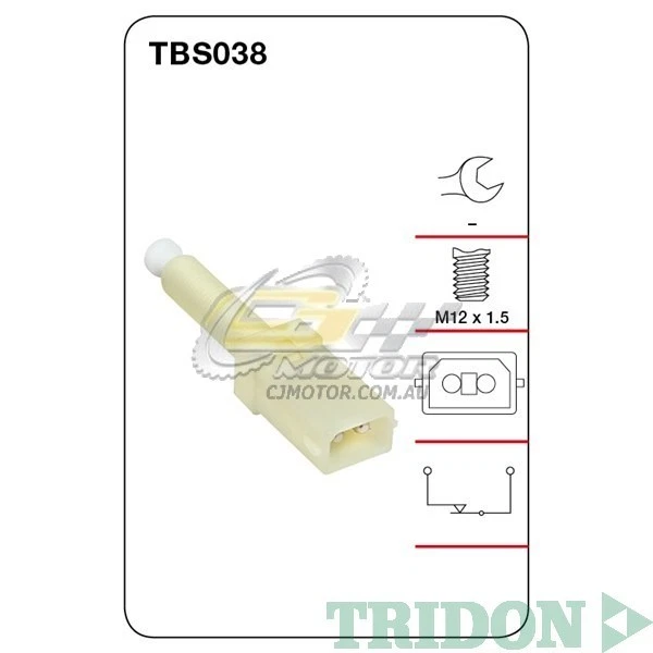 INTERRUPTOR LUZ DE FRENO TRIDON PARA AUDI 100 01/91-01/94 2.3L(AAR) SOHC 10V(gasolina)  Foto 1 de 1
