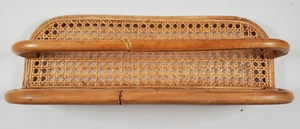 Rattan Wicker Wall Storage Shelf For Bathroom Living Room Kitchen - Picture 1 of 3