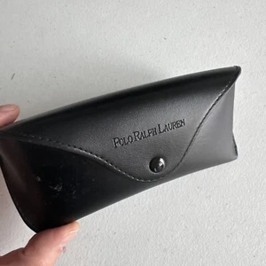 Polo Ralph Lauren Eyeglasses Sunglasses Case Leather Soft Shell Travel Carrier - Picture 1 of 4