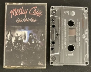 Motley Crue Girls, Girls, Girls Cassette Tape Wild Side Nona All In The Name Of - Picture 1 of 10