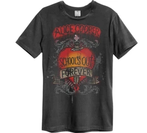 Amplified T-shirt Alice Cooper "School Out Forever" New Charcoal - Picture 1 of 1