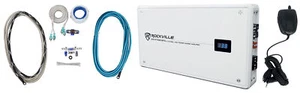 Rockville KRYPTON MF4 2400w Peak 4 Channel White Marine Boat Amplifier + Amp Kit - Picture 1 of 12