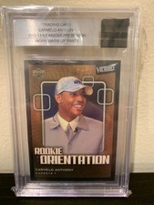 2003-04 Upper Deck Victory Rookie Orientation Carmelo Anthony RC + Knicks Patch